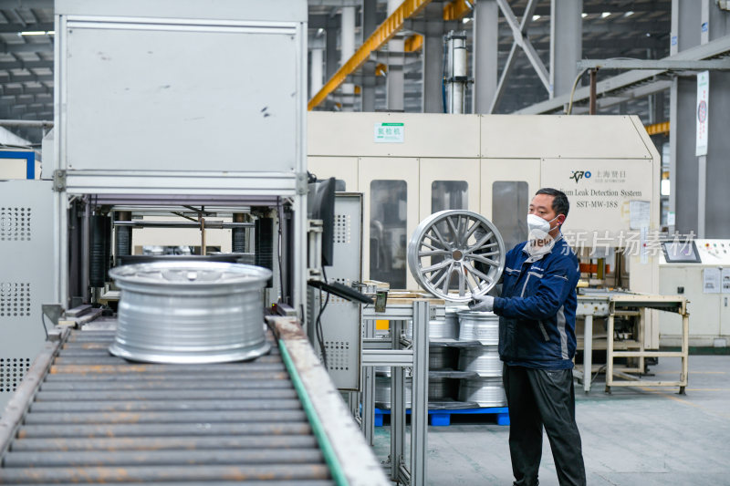 铝企业生产加工 汽车轮毂生产车间