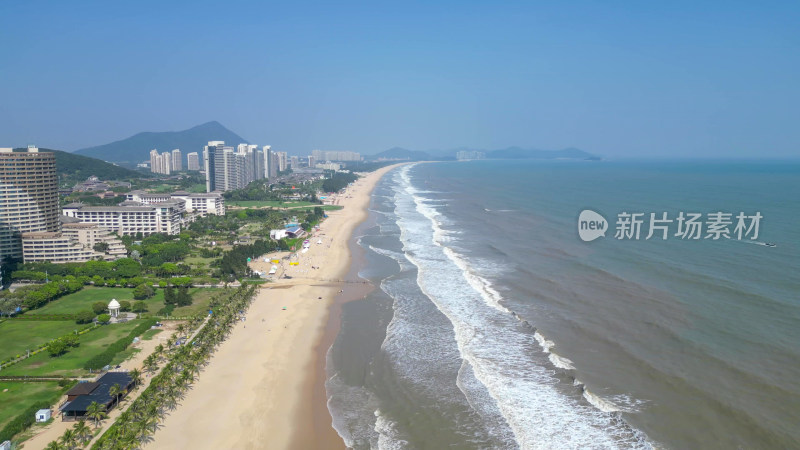 航拍广东阳江保利海陵岛沙滩