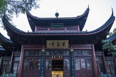 杭州飞来峰永福寺古建筑风光