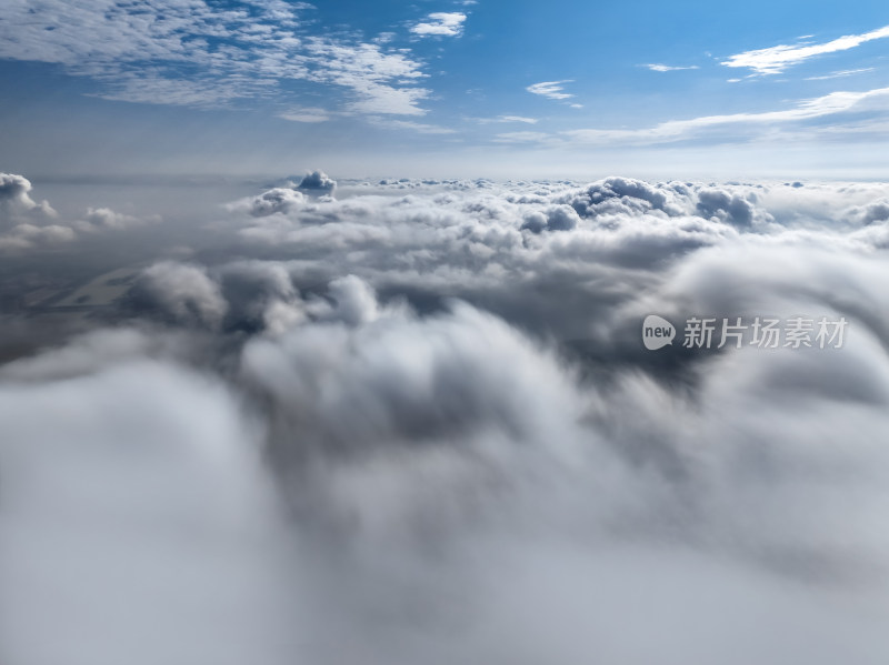 自然风景天空航拍云端阳光大气背景