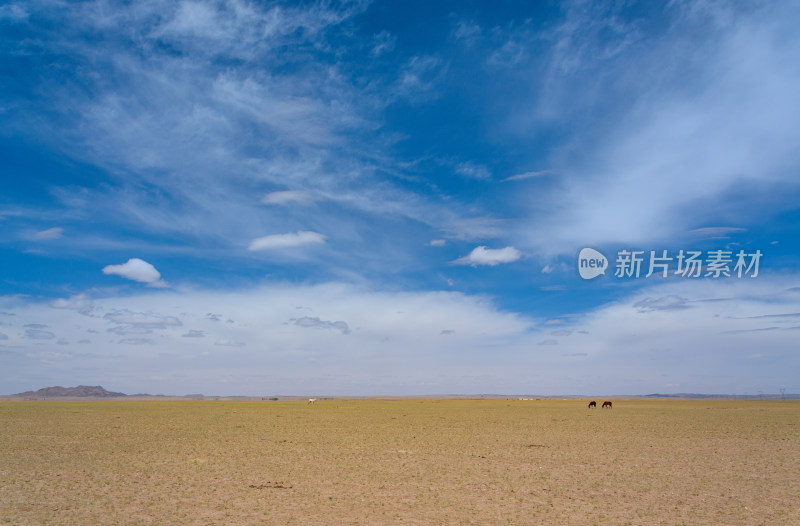 内蒙古巴彦淖尔温根塔拉旅游景区草原牧场