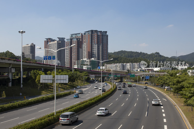 笔架山看深圳市区