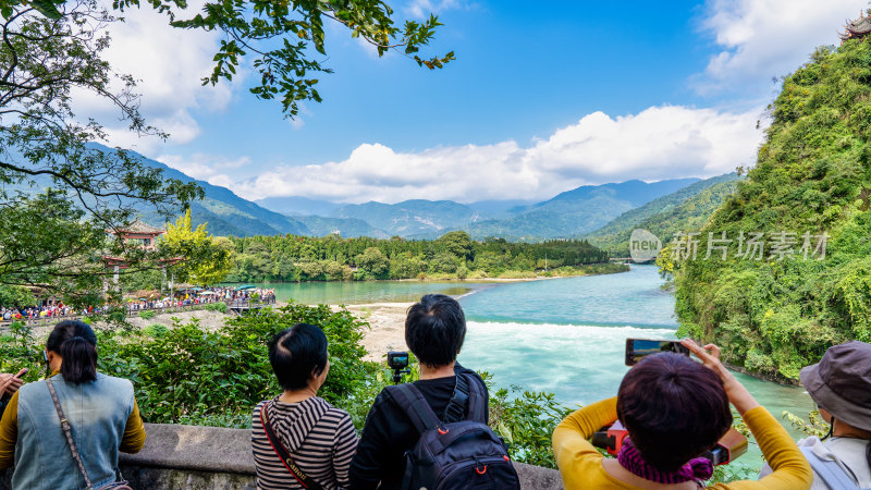 四川都江堰景区旅游综合场景