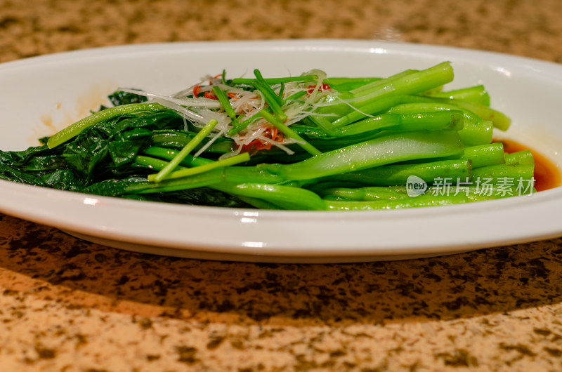 中餐家常菜白灼菜心