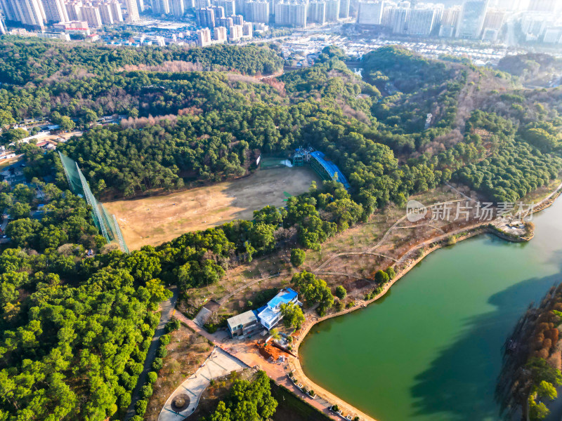 湖南省植物园航拍摄影图