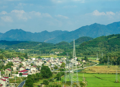 安徽宣城市，农村风光