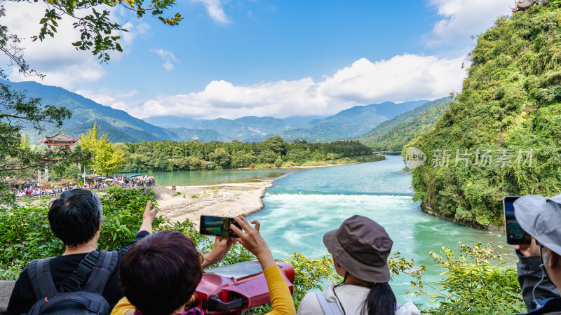 四川都江堰景区旅游综合场景