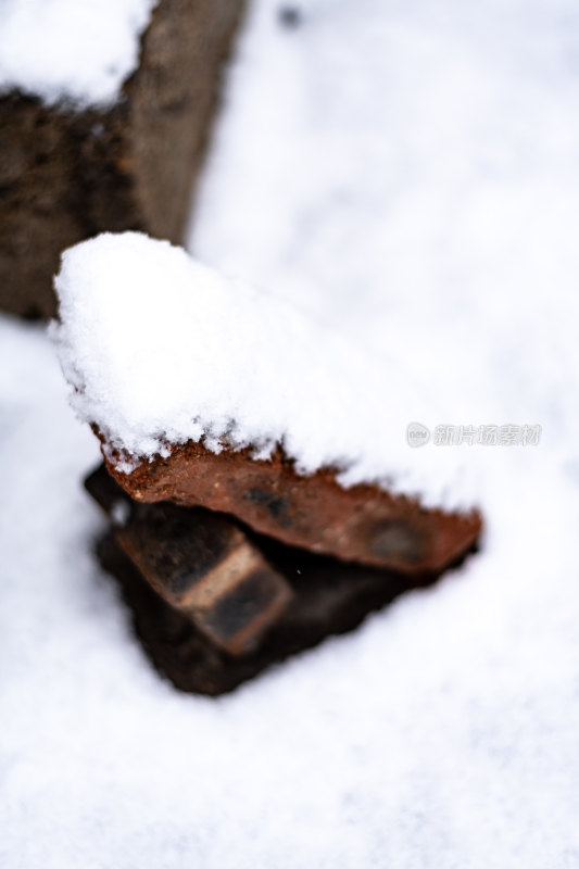 乡村雪地雪景