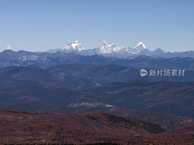 云南香格里拉阿布吉措神湖高空航拍