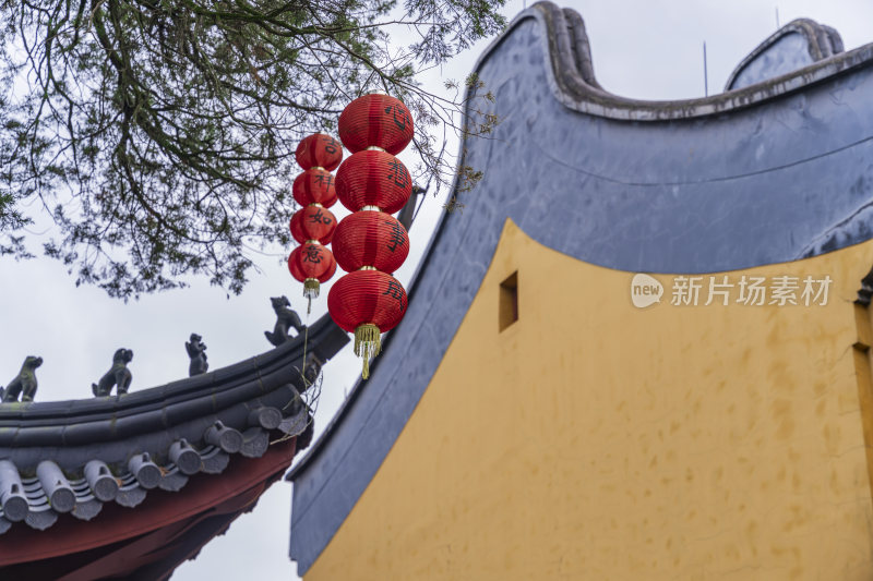 杭州西湖三天竺法镜寺古建筑风景