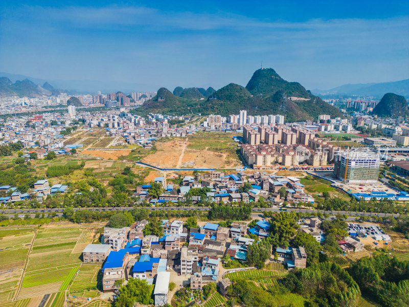 广西贺州城市建筑风光