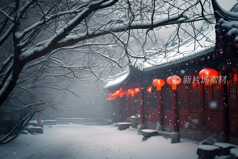 冬天背景大寒雪景壁纸