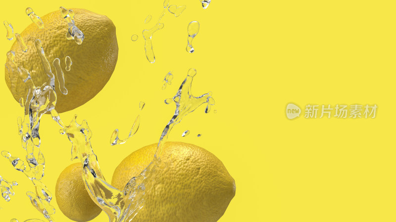 落水的黄柠檬