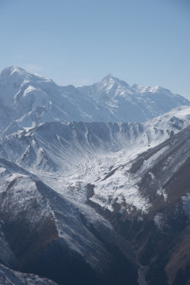 新疆雪山山脉自然风景