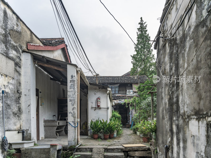 绍兴仓桥直街江南水乡风景