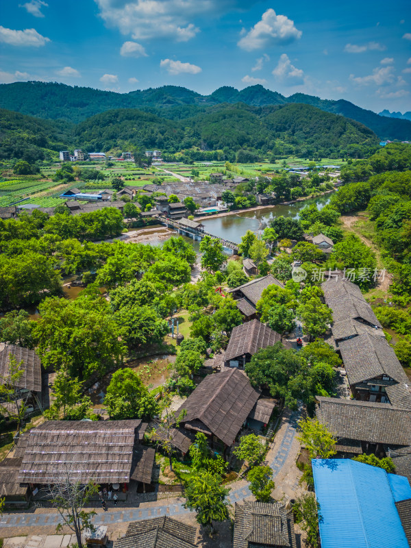 桂林4A景区东漓古村航拍