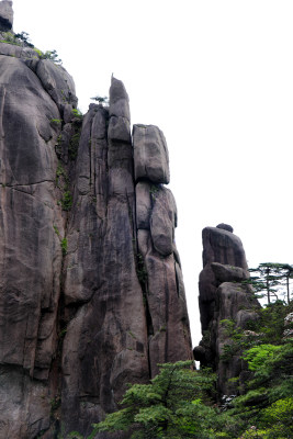 春天黄山自然风光