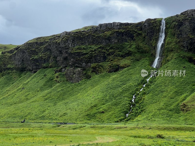 北欧冰岛美景瀑布景色