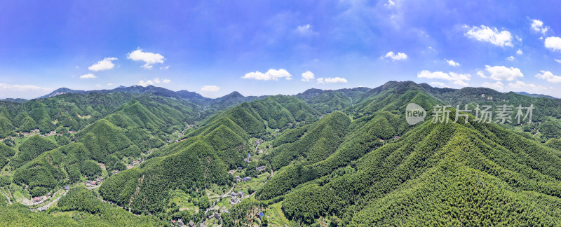 祖国青山绿色壮丽河山航拍全景图