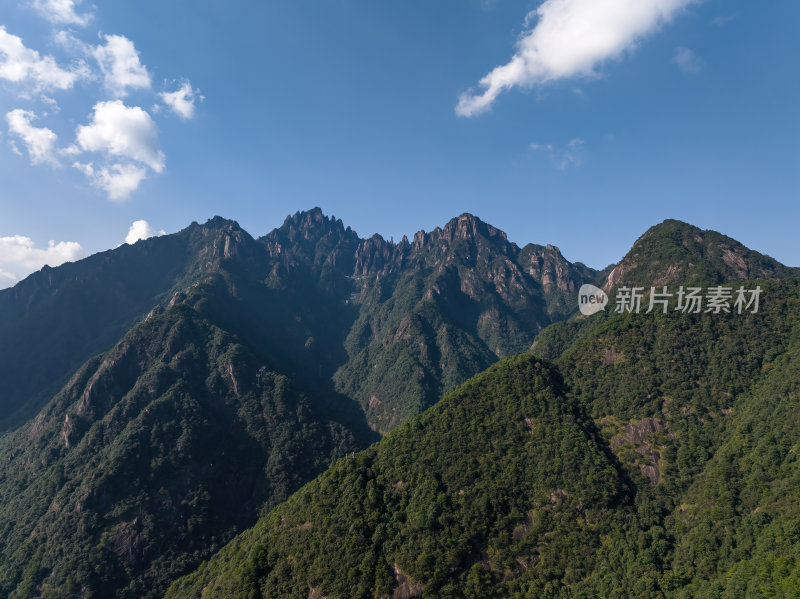 江西上饶三清山夏季山脉主峰航拍