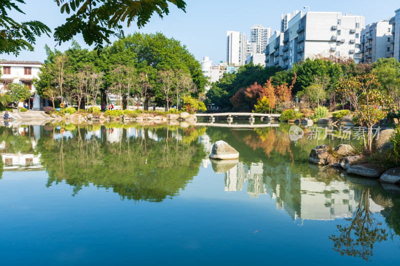 福州黎明湖公园景色