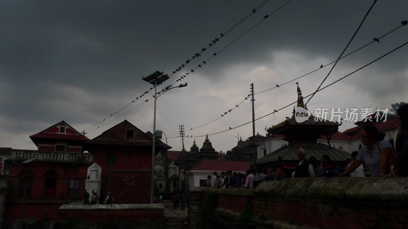 尼泊尔烧尸庙