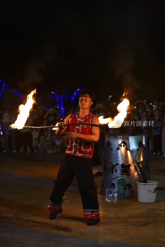 民间关于火的表演