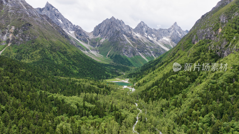 四川阿坝理县毕棚沟景区风景综合