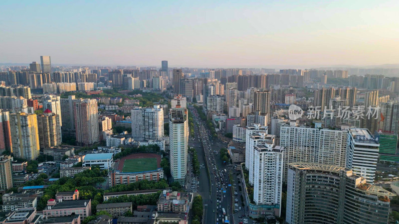 航拍湖南长沙大景长沙地标