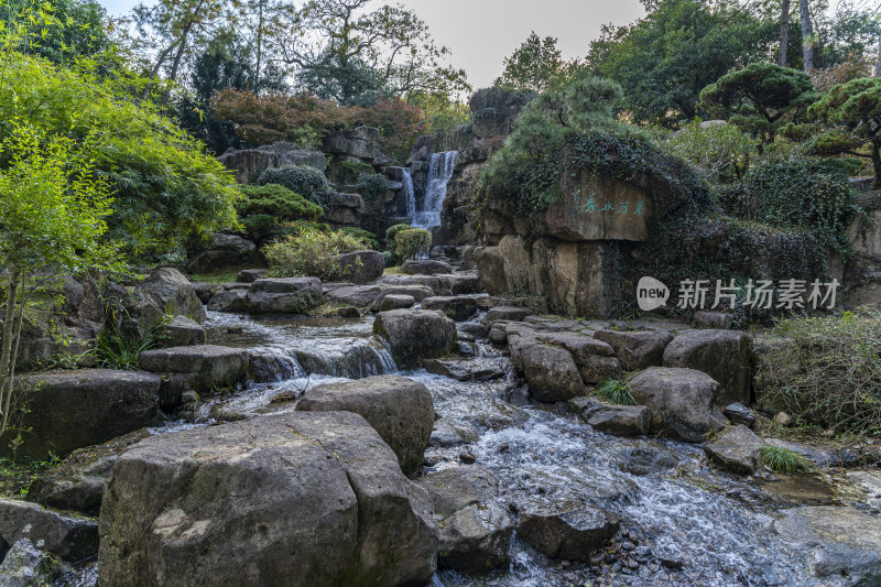 杭州西子湖畔杭州花圃风景