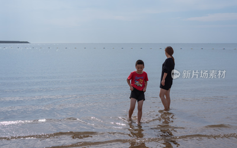 秦皇岛南戴河景区海边海滨海滩