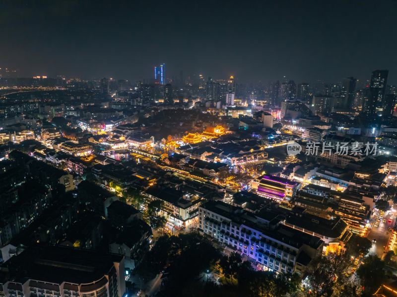 南京夫子庙秦淮灯会夜景