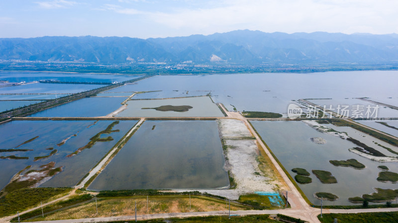 山西运城盐湖航拍