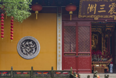 杭州飞来峰景区上天竺法喜禅寺古建筑