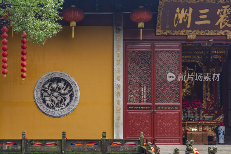 杭州飞来峰景区上天竺法喜禅寺古建筑