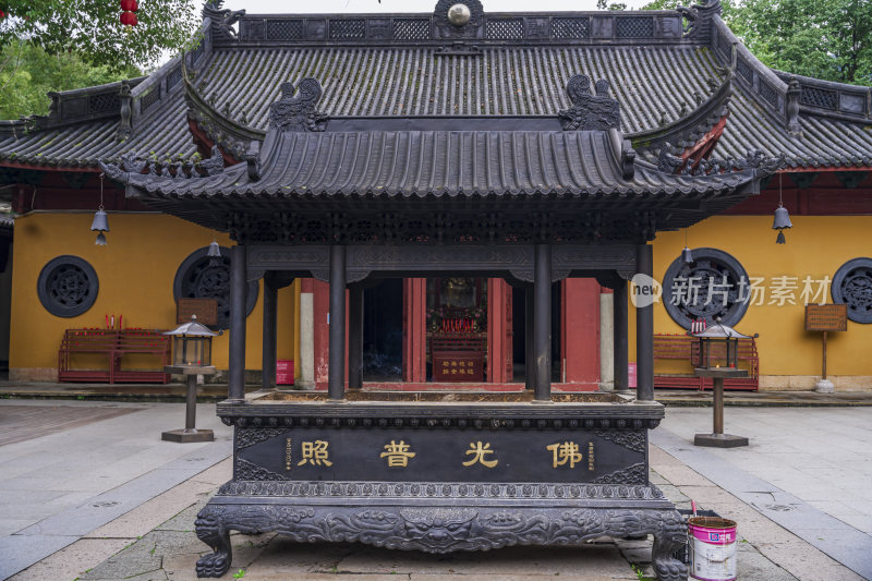 杭州西湖三天竺法镜寺古建筑风景