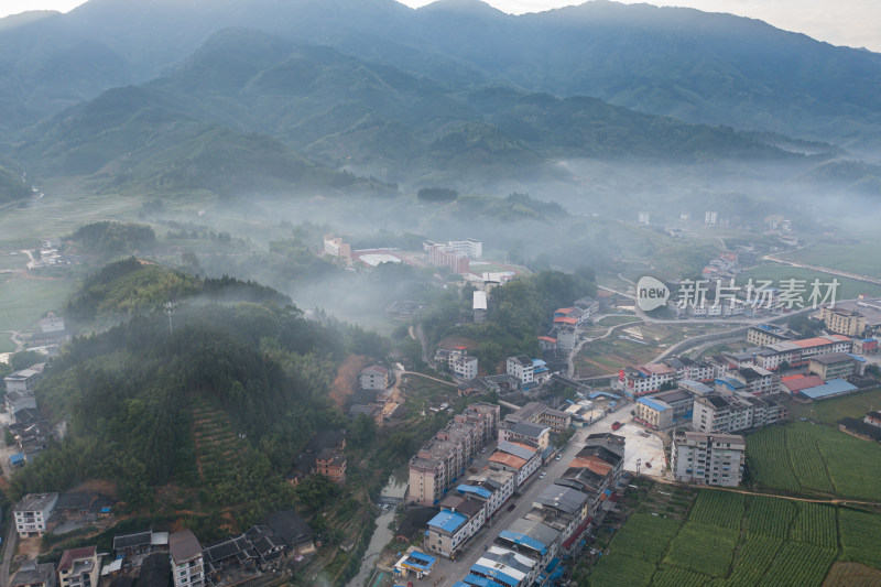 航拍福建乡村风景