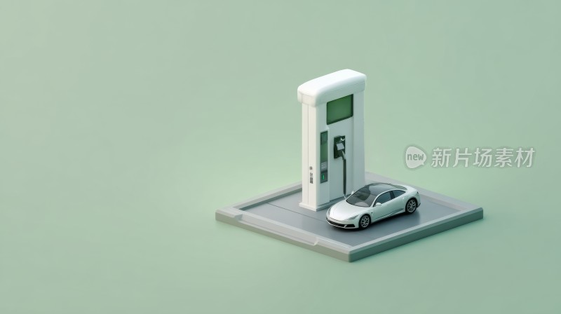 3d模型新能源汽车充电桩