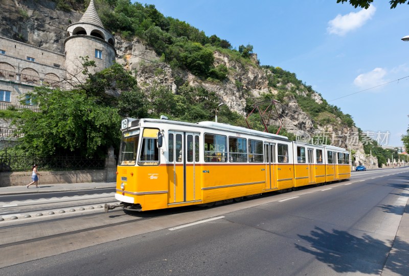匈牙利首都布达佩斯有轨电车