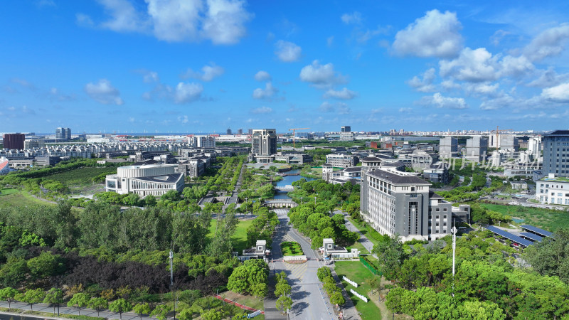 航拍临港大学城 临港新片区 上海海洋大学