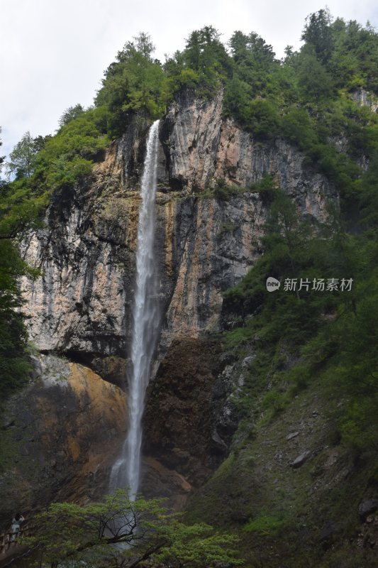 瀑布  甘南  官鹅沟  美景  风光