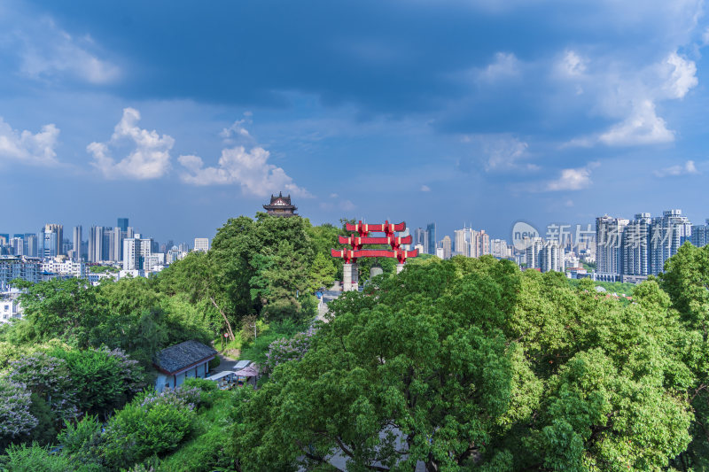 武汉武昌区黄鹤楼公园风景