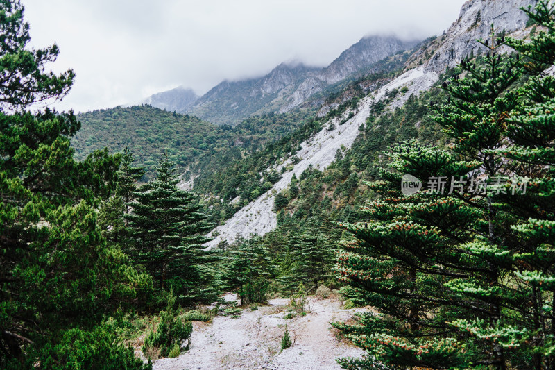 丽江玉龙雪山干河坝山脊线