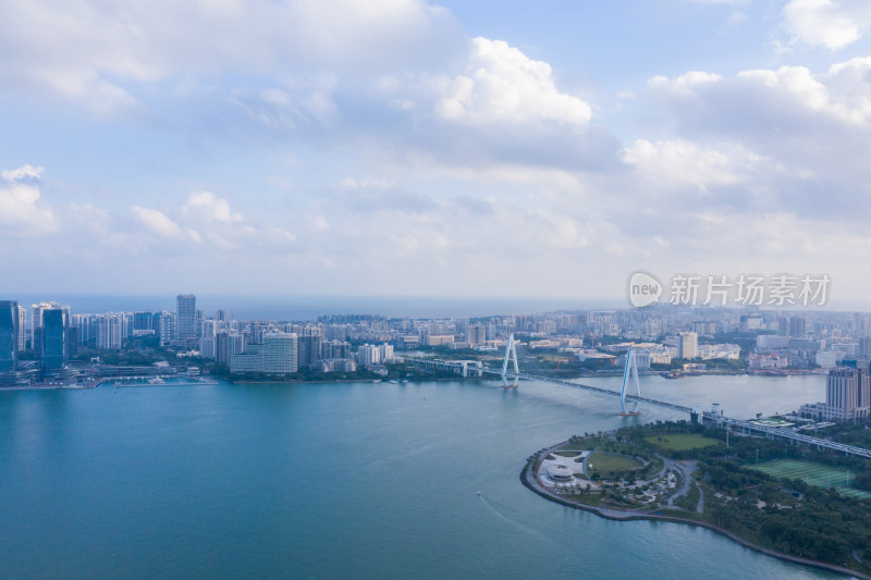 海口航拍城市风光