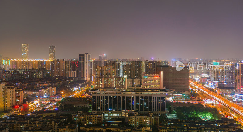 湖南长沙芙蓉区政府夜景