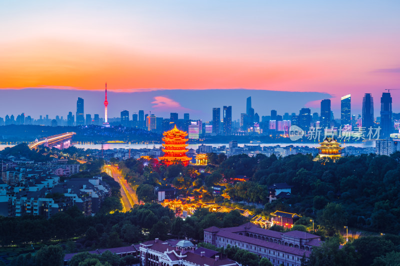 武汉黄鹤楼夜景