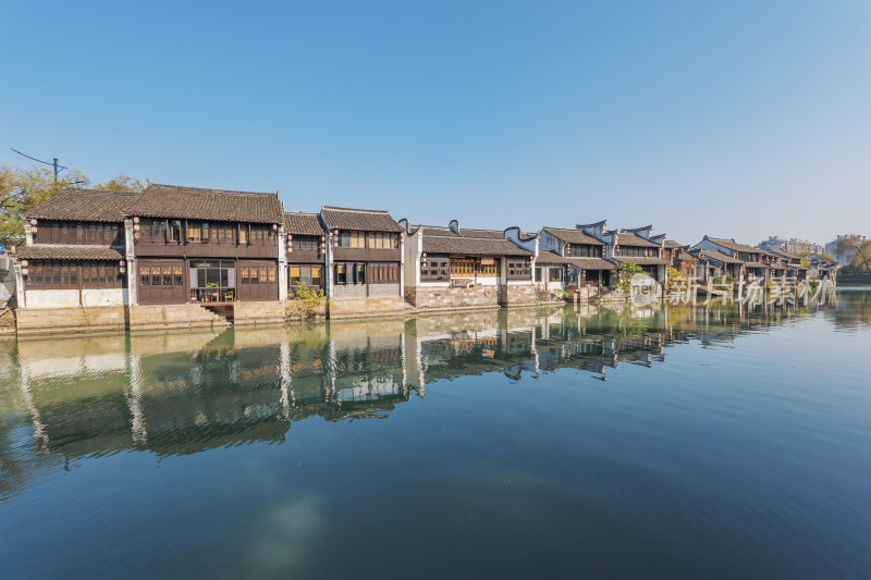 浙江嘉兴芦席汇历史街区水乡景观