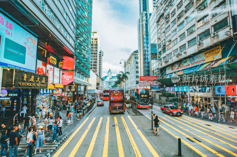 香港九龙城区城市风光