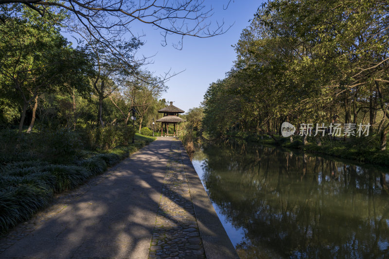 杭州西湖茅家埠江南水乡风景