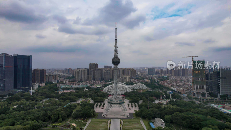 广东佛山城市风光航拍图